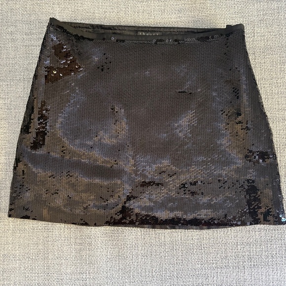 Theory Slice Sequin Mini Skirt black size 00 - Picture 6 of 6